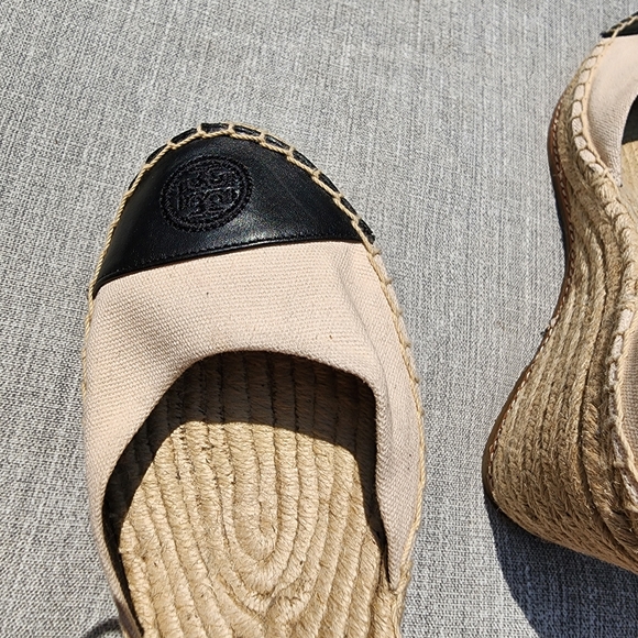 Tory Burch Colorblock Espadrille Wedge - Size 11 - Picture 7 of 9